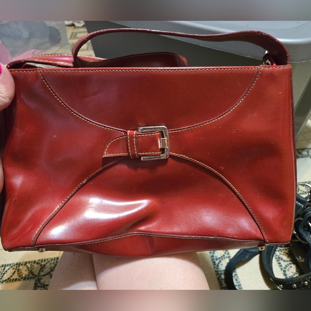 Red Leather Purse
